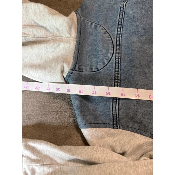 NWT art class Size Small 6/7 Boy Kid Unisex Snap Button Hood Denim Jacket Light - Picture 10 of 10